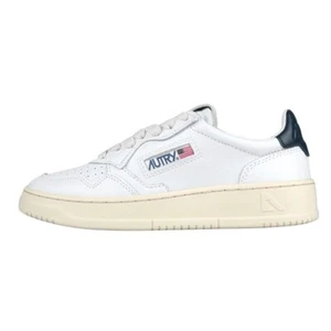 New AUTRY WOMEN MEDALIST LOW SNEAKERS AULW LL12 EUR 35-39 WHITE/BLUE AULWLL12 - Picture 1 of 9