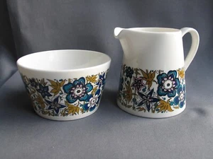 Royal Tuscan Bone China Nocturne Zuckerdose & Milchkännchen um 1970 - Bild 1 von 7