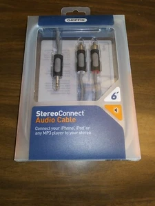 Griffin 6 Foot Audio Cable--Connect Your Iphone, Ipod Or Any MP3 To Your Stereo  - Picture 1 of 2