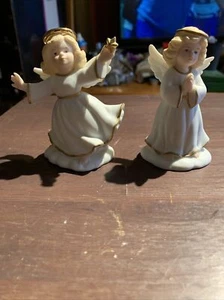 Vintage Pair Of Bronson Collectibles Celestial Celia And Golden Blessing 4"  348 - Picture 1 of 3