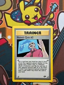 Blaine's Quiz #2 111/132 Gym Challenge englisch Pokemon Karten NM - Bild 1 von 2