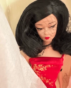 Barbie Fashion Model Collection 2004 Chinoiserie Red Sunset Barbie Doll - Oro L - Foto 1 di 12