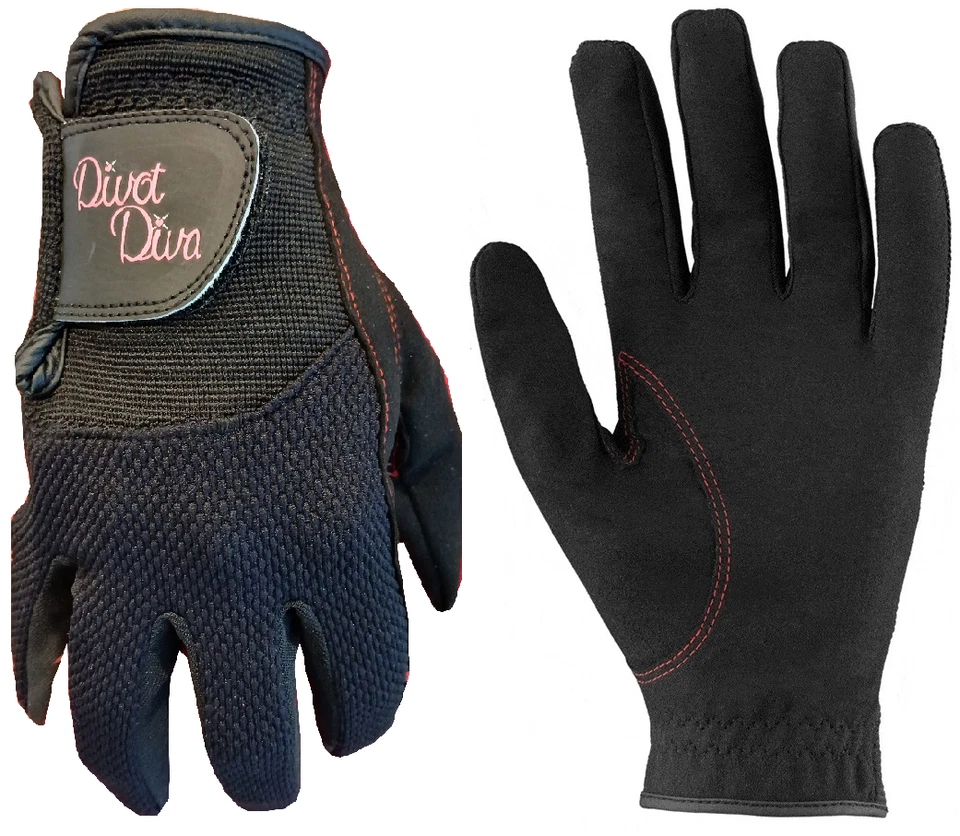 Damen Divot Diva Regen nasses Wetter Golfhandschuhe (Paar) Code Mac 4 5