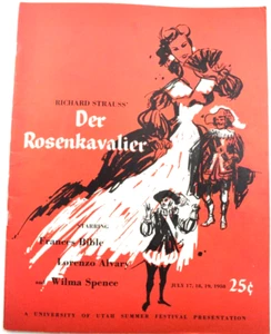 Der Rosenkavalier University of Utah Summer Festival Souvenir Program July 1958 - Picture 1 of 13