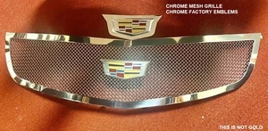 Cadillac DTS 2006 THRU 2011 FRONT GRILLE AND REAR NEW STYLE EMBLEM PACKAGE - Picture 1 of 3