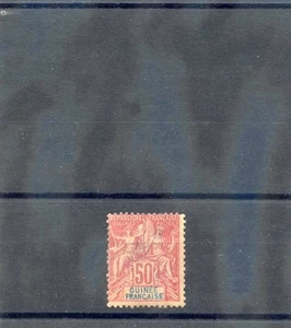 GUINEA FRANCESA Sc 14 (YT 11)*FINO+ OG 1892 50c ROSA $90 - Imagen 1 de 1
