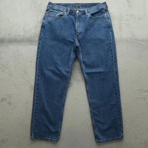 Levi's 550 Jeans Mens Size 38x32 Blue Relaxed Tapered 100% Cotton Denim Pants - Picture 1 of 17