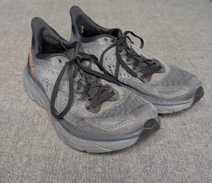 Hoka One One Clifton 8 Mujer Talla 9B Gris Negro Zapatos Atléticos para Correr Tenis - Imagen 1 de 12