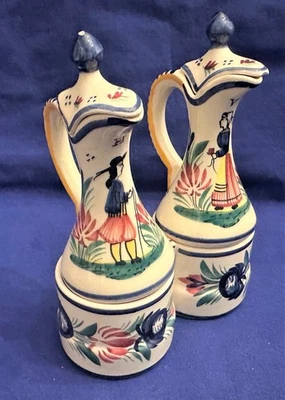 Vintage Keramik Menage Bretagne Quimper Fayence faience  Henriot  Huile ( 6.) - Bild 1 von 4