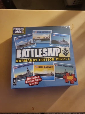 Rompecabezas Collage World Battleship - Nuevo e incluye cartas coleccionables. Normandy Editi Foto 1 de 2