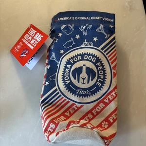 Titos Handmade Vodka Bottle Bag Drawstring Collectible 750ml Austin Texas, Neu mit Etikett - Bild 1 von 8