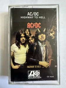 AC/DC - Highway To Hell Cassette Tape US Atlantic CS 19244 Hard Rock Metal - Foto 1 di 5