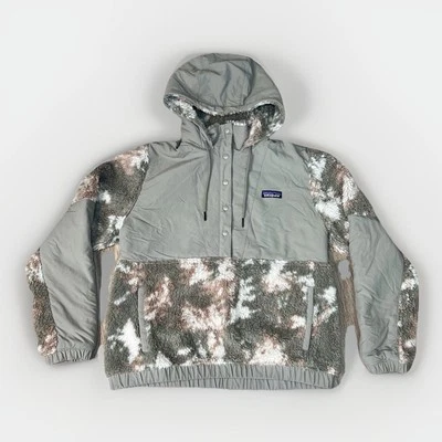 Patagonia Camuflaje Pila Profunda Sherpa Vellón Retro-X Chaqueta con Capucha Abrigo Mujer S Verde Foto 1 de 4