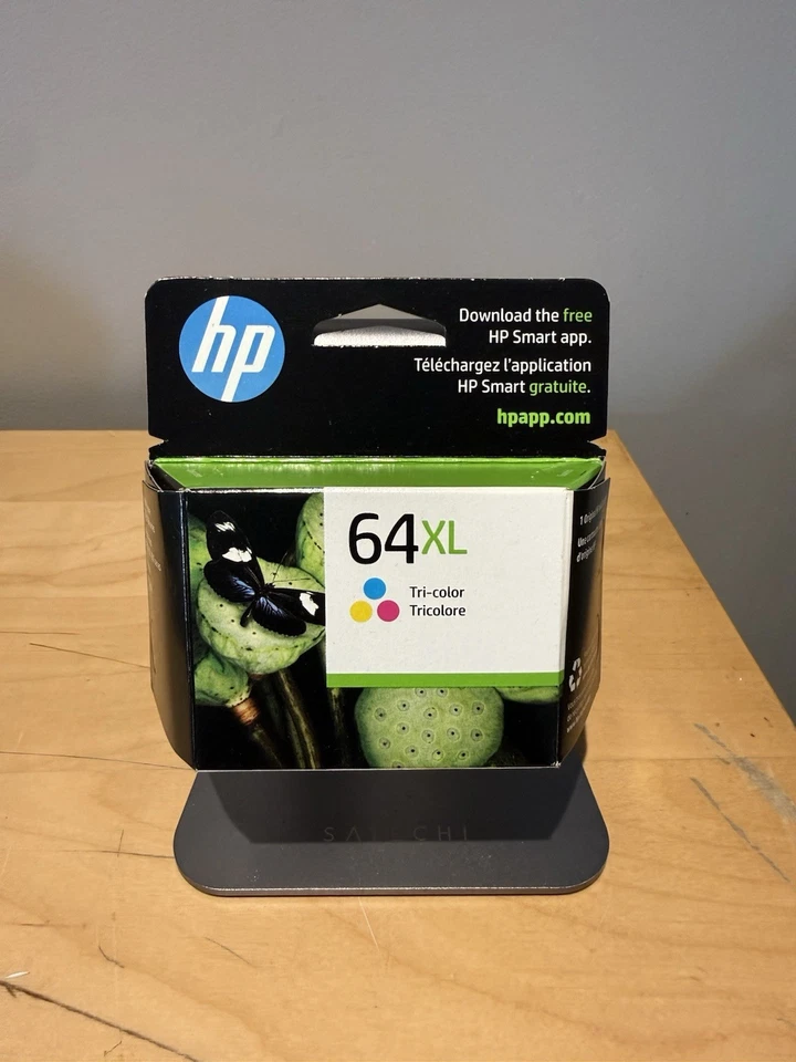 Подлинный трехцветный высокопроизводительный чернильный картридж HP 64XL срок годности: 01/2027 - Изображение 1 из 1