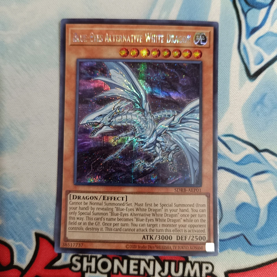 Yugioh Asian English Blue Eyes Alternative White Dragon SDRB-AEP01 SE Original - Image 1 of 1