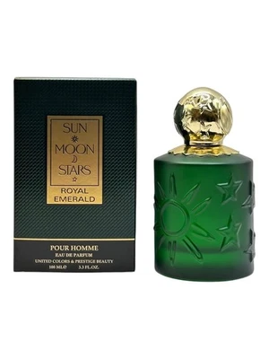 United Colors Hombre Sun Moon Stars Royal Emerald Pour Homme EDP Spray 3.4 OZ Foto 1 de 4