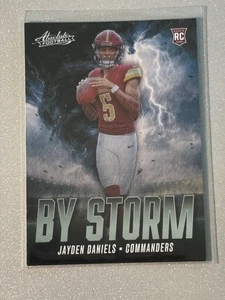 2024 Panini Absolute Jayden Daniels Rookie RC Commanders By Storm - Picture 1 of 2