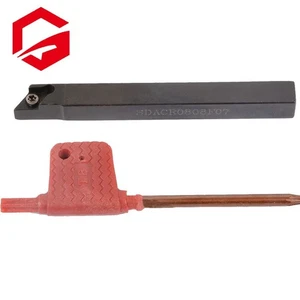 8x100mm Lathe External Turning Tool Holder SDACR0808H07 SDACR for DCMT07 Blades - Picture 1 of 4