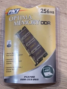 PNY OPTIMA 256MB DDR 333/266 MHz PC2700 DIMM Memory Module (NOS) NEW - Picture 1 of 3
