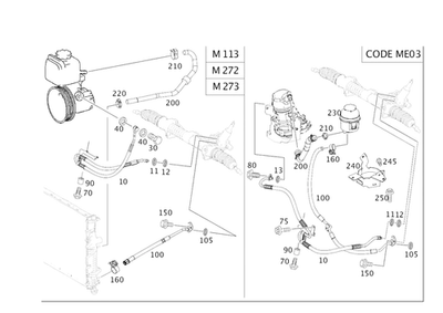 Original Mercedes-Benz Line 251-460-02-24 Foto 1 de 2