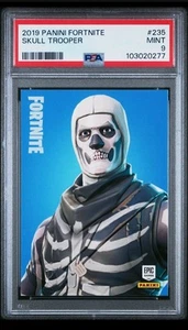 2019 PANINI FORTNITE #235 SKULL TROOPER PSA 9 - Picture 1 of 4
