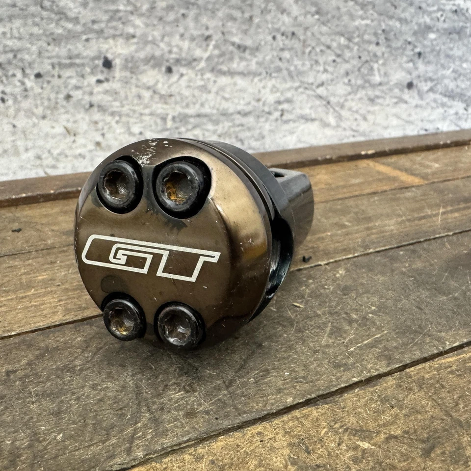 GT Piston BMX Threadless Stem Black/Bronze Faceplate Midschool Freestyle 1990s - Image 1 of 4