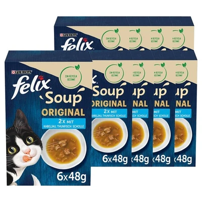 FELIX Soup, Suppe mit zarten Stückchen, aus dem Meer (8er Pack (8 x 6 x 48g)) - Bild 1 von 4