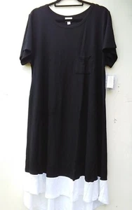 BUTTERY SOFT LULAROE UNICORN SIZE X LARGE BLACK & WHITE DIPPED CARLY - Picture 1 of 5