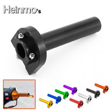 For 7/8'' 22mm Motorcycle Accelerator Twist Quick Action Throttle Grip Black