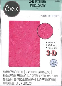 Sizzix 3-D Textured Impressions Embossing Folder - 666038 Mark Making Hearts - Bild 1 von 6