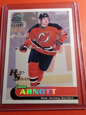 1999-00 Pacific Paramount HOLO SILVER Jason Arnott 01/99 New Jersey Devils Rare! - Image 1 of 3