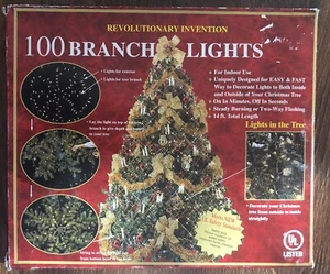 Weihnachtsbaumleuchten 100 mehrfarbige Zweigleuchten Urlaub Innendekoration - Bild 1 von 4
