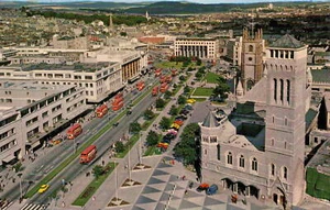 (ax69) Guildhall and Royal Parade Plymouth - Devon Postcard - Picture 1 of 2