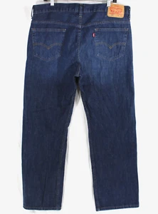Levi's Jeans 569 Men's 36x32 Straight Loose Fit Baggy Y2K Dark Wash Blue Denim - Picture 1 of 6