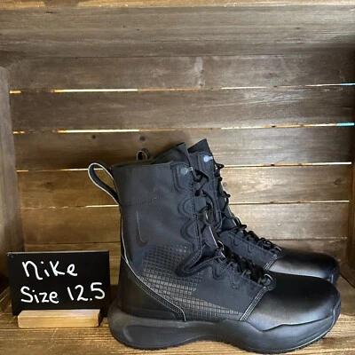 New Mens Nike SFB B2 Black Leather Combat Police Tactical Ankle Boots Size 15 M - Image 1 of 4