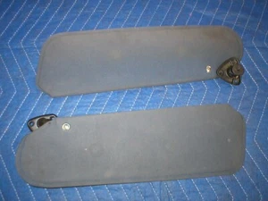 1982 92 CAMARO FIREBIRD LITE BLUE SUN VISORS HARDTOP STYLE PAIR GM NON T-TOP - Picture 1 of 5