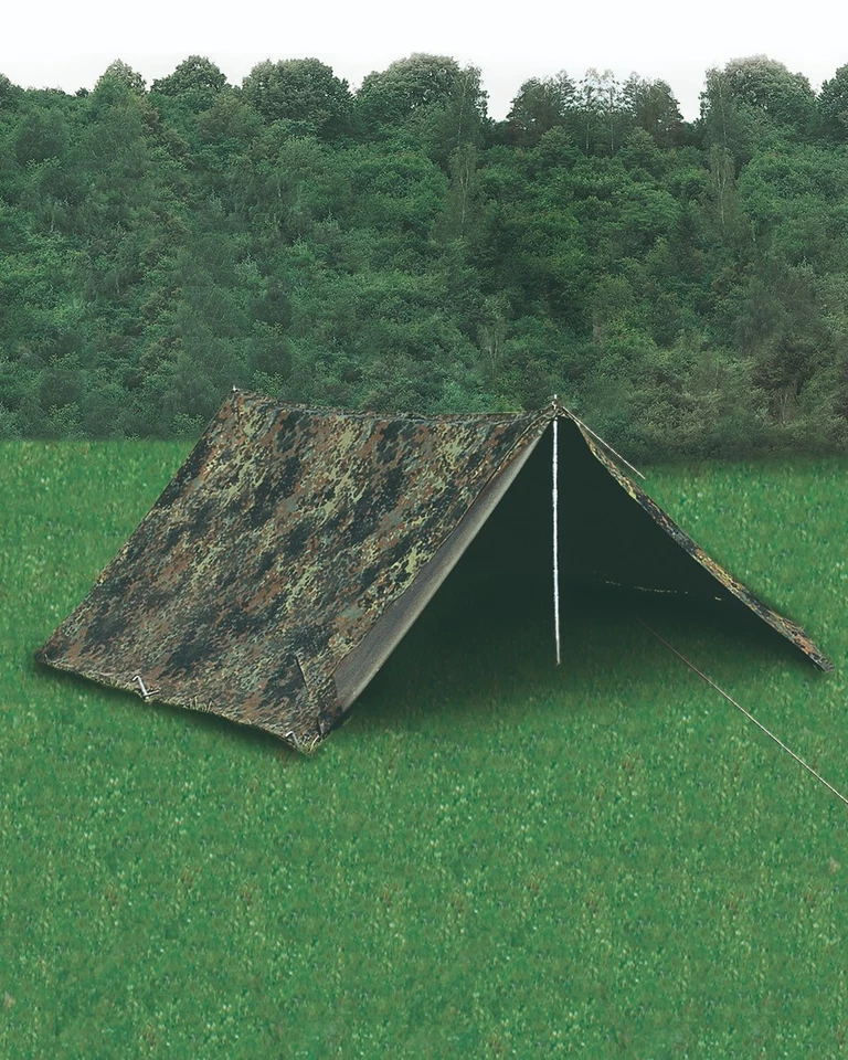 original BW Zweimannzelt Zelt Bundeswehrzelt Dackelgarage Zubehör Camping gebr - Bild 1 von 1