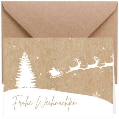 ZETTMANN® 20er Premium Weihnachtskarten mit Umschlag Set - Weihnachten - NEU - Bild 1 von 4