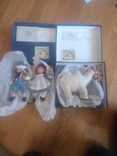 R John Wright Raggedy Ann & Andy Camel Forever Friends 7.5” Felted Matching Set
