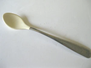 Vintage 80 The First Years Infant/Baby Spoon Stainless Soft Coated End Japan VGC - Picture 1 of 4