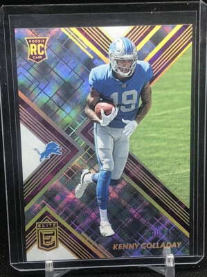 2017 DONRUSS ELITE RC KENNY GOLLADAY Purple #193 LIONS /99 Giants - Image 1 of 2