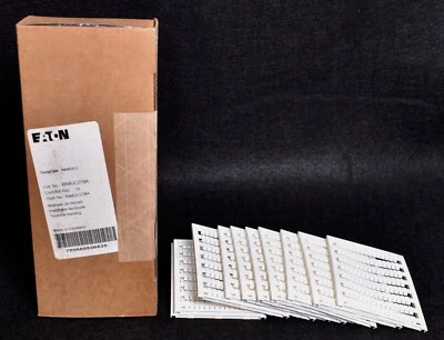 10 Count Eaton Terminal Block Marker Cards Bluemark  XBMUC2TM4 - Image 1 of 4