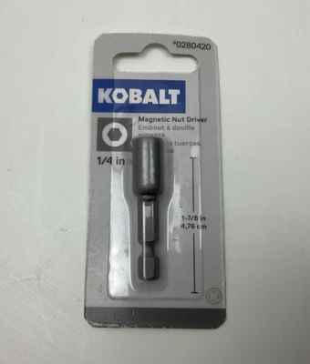 Kobalt 1/4-in x 1-7/8-in Magnetic Nut Driver #0280420 New - Image 1 of 2