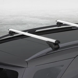 Universal Car Roof Rack 1360mm Cross Bars Aluminium Silver Adjustable Car 90kg - Picture 1 of 8