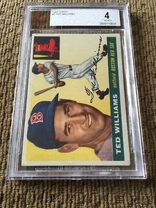 1955 Topps TED WILLIAMS #2 BVG 4 - Very Good-EXCELLENT Red Sox - Picture 1 of 2