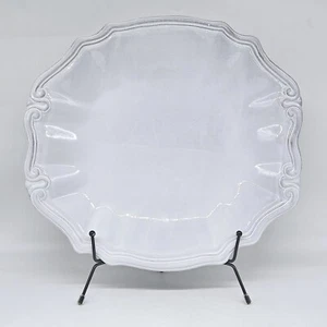 Vietri Antico Bianco Serving Platter Oval 12' Hand Painted Italy - Picture 1 of 7