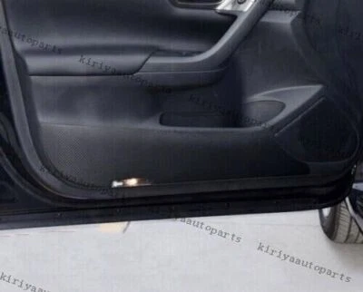 Para Nissan Altima 2013~2018 Puerta Interior de Fibra de Carbono Anti~Patada Panel Cubierta Borde Foto 1 de 4
