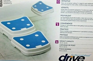 Drive Stackable Bathroom Safety  Bath Step Blue/White RTL12068 - Picture 1 of 2