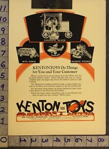 1930KENTON CAST IRON SEAPLANE CONCRETE MIXER COACH BRADLEY GAME CHECK TOY ADTQ20