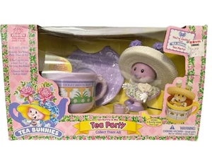 Kidsview TEA BUNNIES Tea Bunny & Me Tea Party Set Caramelo Violeta De Colección NUEVO - Imagen 1 de 5